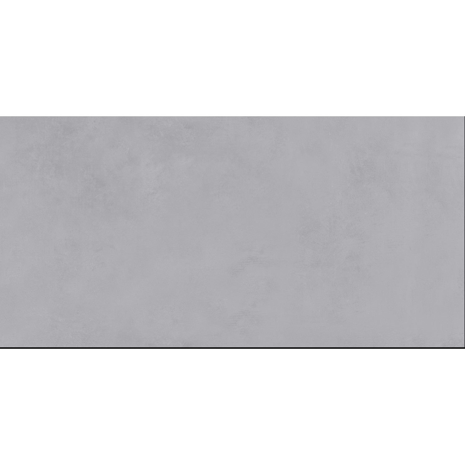 Terrassenplatte Feinsteinzeug Moon Dusty, 60x120 cm, matte, graue Oberfläche.