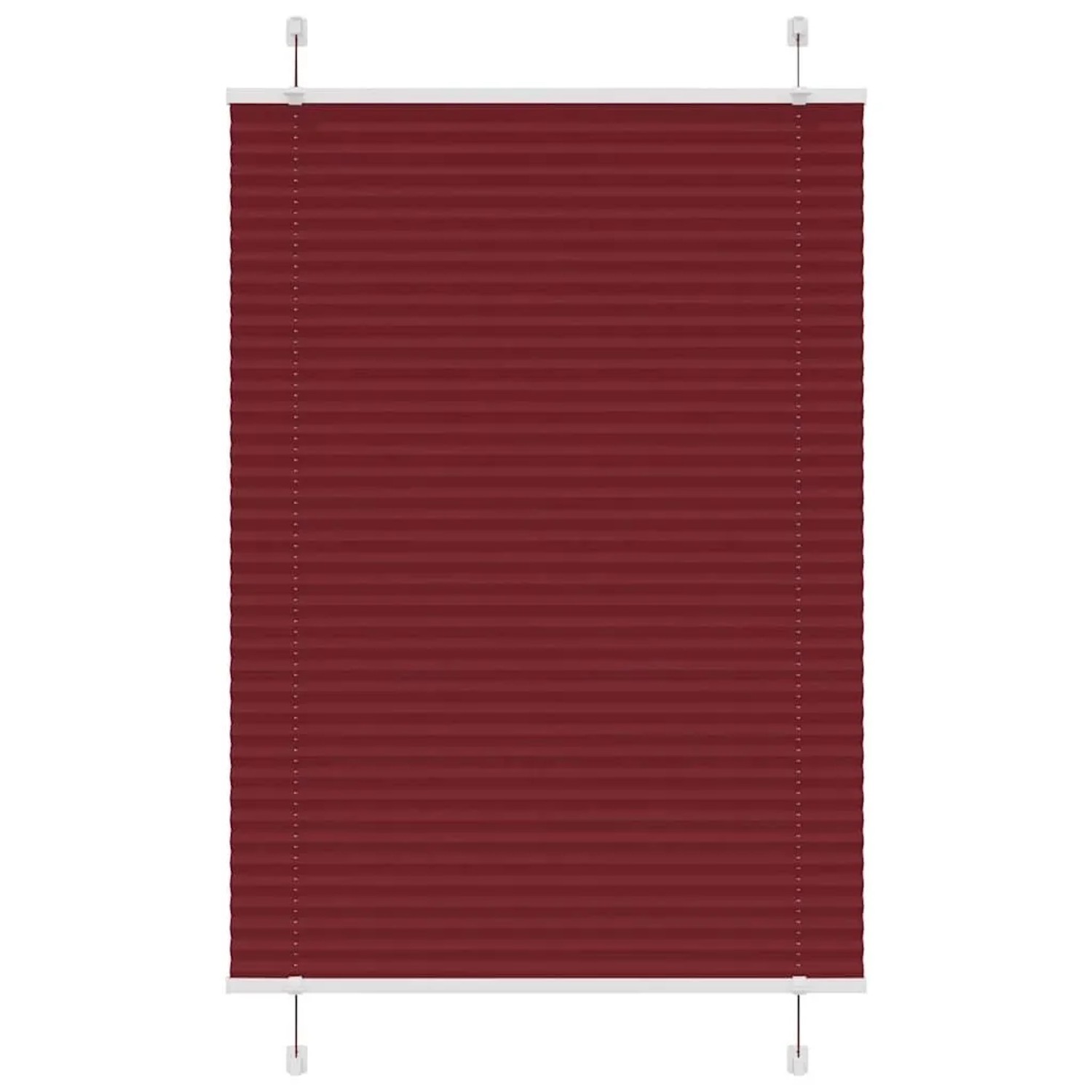 vidaXL Plissee Bordeauxrot 95x150 cm Stoffbreite 94,4 cm Polyester 4015244 günstig online kaufen