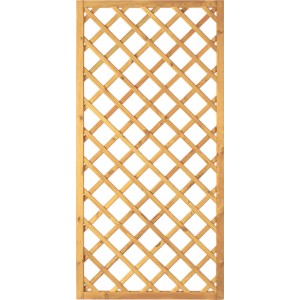 Diagonal Rankzaun aus Holz, 90x180cm, Maschenweite 10x10cm, ideal als Sichtschutz.