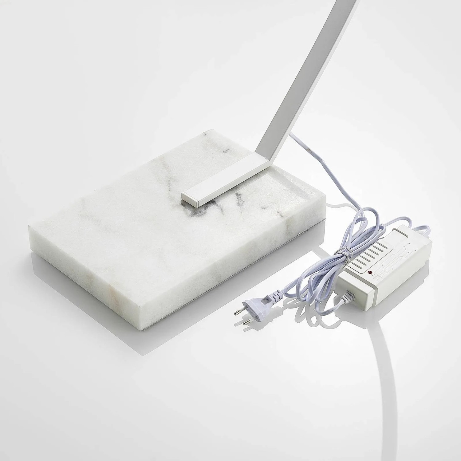 Lindby LED Stehlampe Bogenleuchte Kendra 9626562 Dimmbar Modern in Weiß aus Metall 1-flammig Wohnzimmerleuchte_9