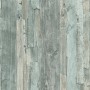 Maritime Vliestapete in Holzoptik (Grau/Blau): Helle Holzdesign-Tapete für Küche und Wohnzimmer im Used-Look.
