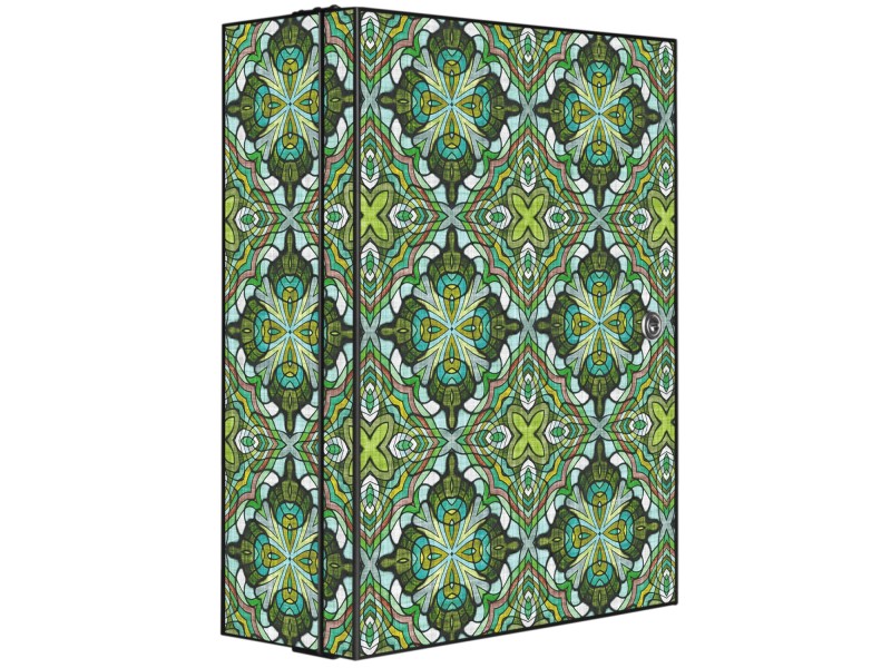 Banjado Medizinschrank Mit Graffiti-Motiv – Abschließbarer Arzneischrank Aus Metall, 35x46x15 Cm, Für Sichere Medikamentenaufbewahrung