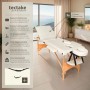 Tectake 3 Zonen Massageliege Daniel Breite 60 cm  Polsterung 5 cm Inklusive Tragetasche  185 x 60 x 62 cm Beige_2