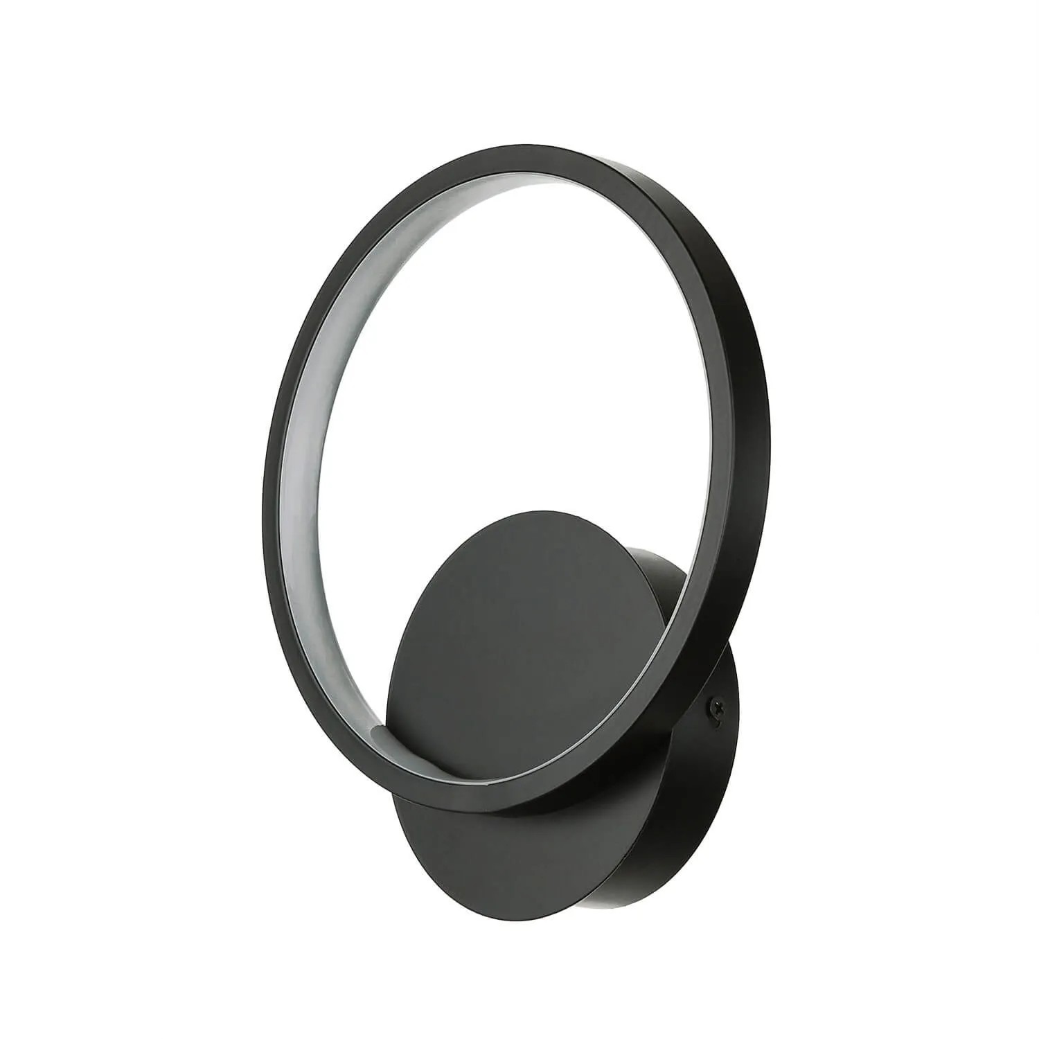 Licht-Erlebnisse Wandlampe LED Aluminium 22,5 cm Hoch Schwarz 4100 K