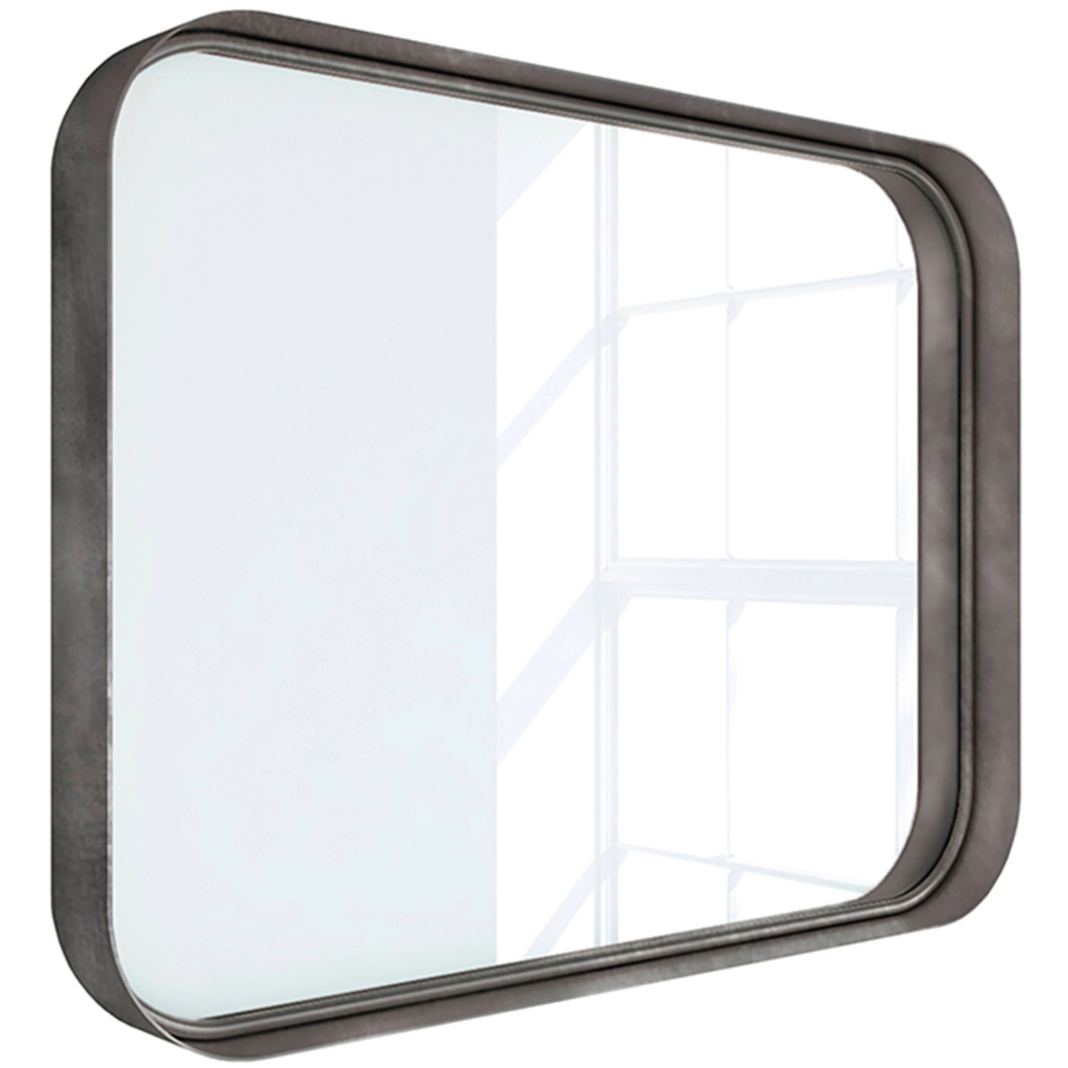 Randal Metallspiegel Rechteckig 80 cm x 60 cm Altes Silber