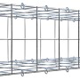 Leere Gabiona C-Ring-Gabione, 20x100x40 cm, Maschenweite 10x10 cm, aus verzinktem Draht.