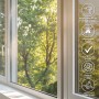 Anthrazit Insektenschutzrollo mit Kassette am Fenster, schützt vor Insekten.