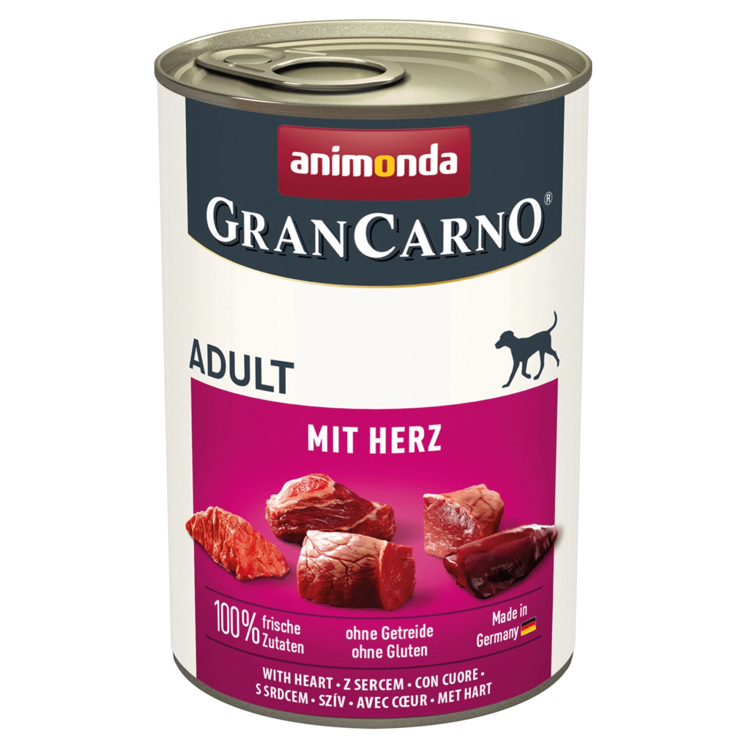 Gran Carno Hunde-Nassfutter Adult mit Herz 400 g