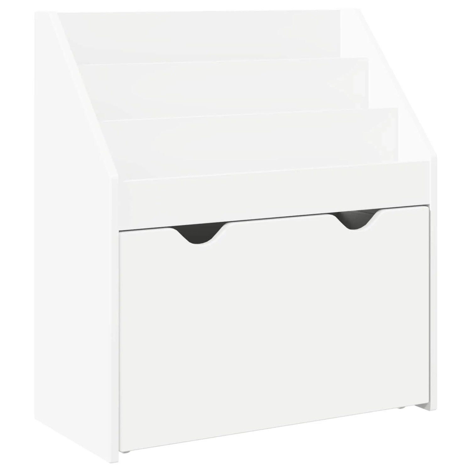 vidaXL Kinderregal mit Schubladen Weiß 60 x 29,5 x 69 cm Holzwerkstoff 892389