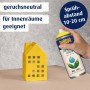 Belton Free AQUAcolours Buntlack RAL 1021 Rapsgelb matt, gezeigt mit gelbem Deko-Haus.