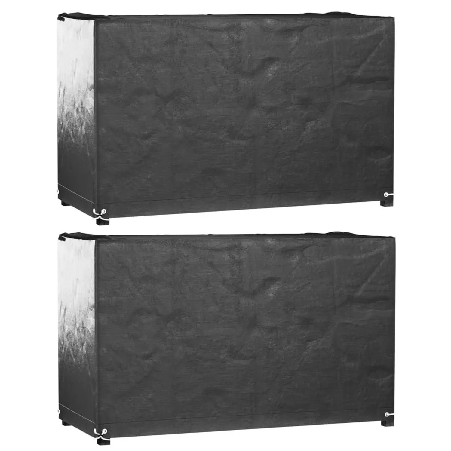 vidaXL Gartenmöbel-Abdeckungen 2 Stk 8 Ösen 170x94x70 cm Rechteckig 3155346
