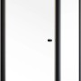 Schulte ExpressPlus Drehtür mit Seitenwand Trend 2.0, mattschwarzer Rahmen, 200x90 cm.