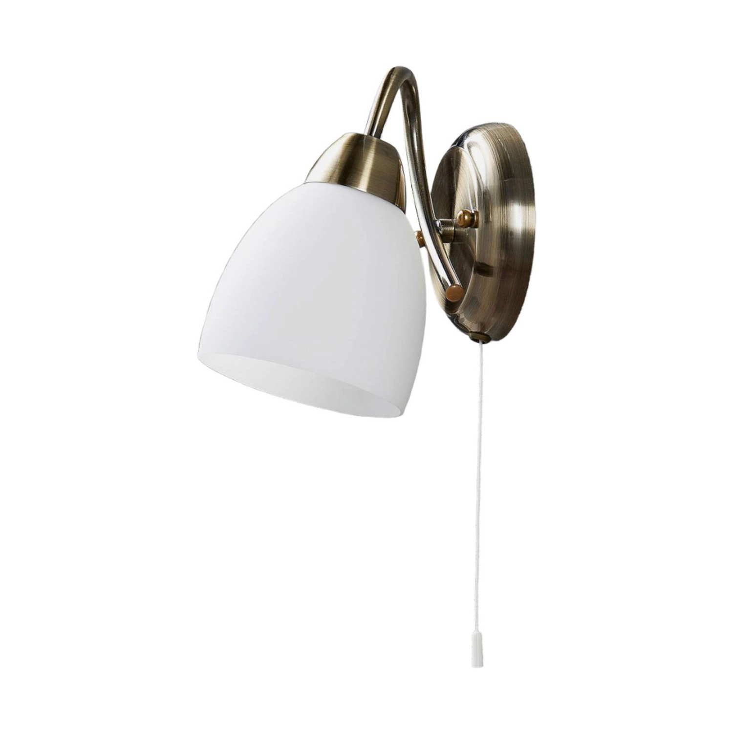 Lindby Wandleuchte Wandlampe Innen Mael 9620761 Retro Vintage Antik in Bronze aus Glas 1-flammig E14 Wohnzimmerleuchte