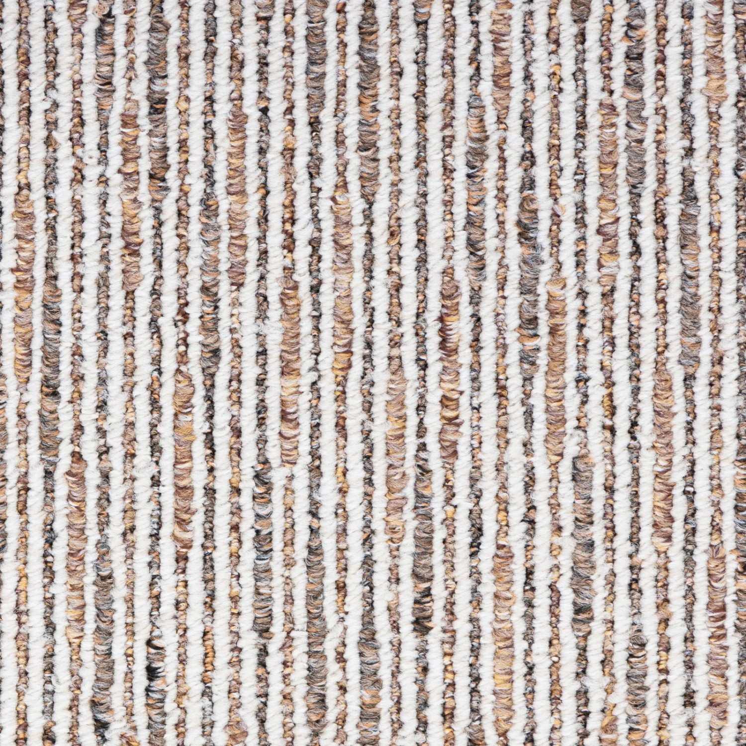 Detailansicht: Moderner, beiger Wohnteppich Läufer Geneva, 67x100 cm. Teppichboden Meterware.