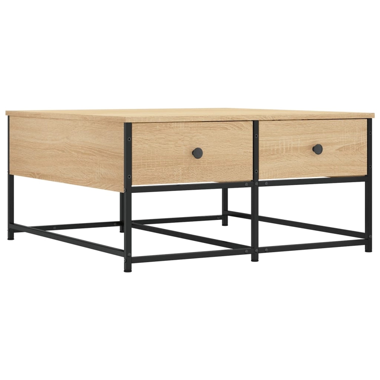 vidaXL Couchtisch Sonoma-Eiche 80x80x40 cm Holzwerkstoff günstig online kaufen