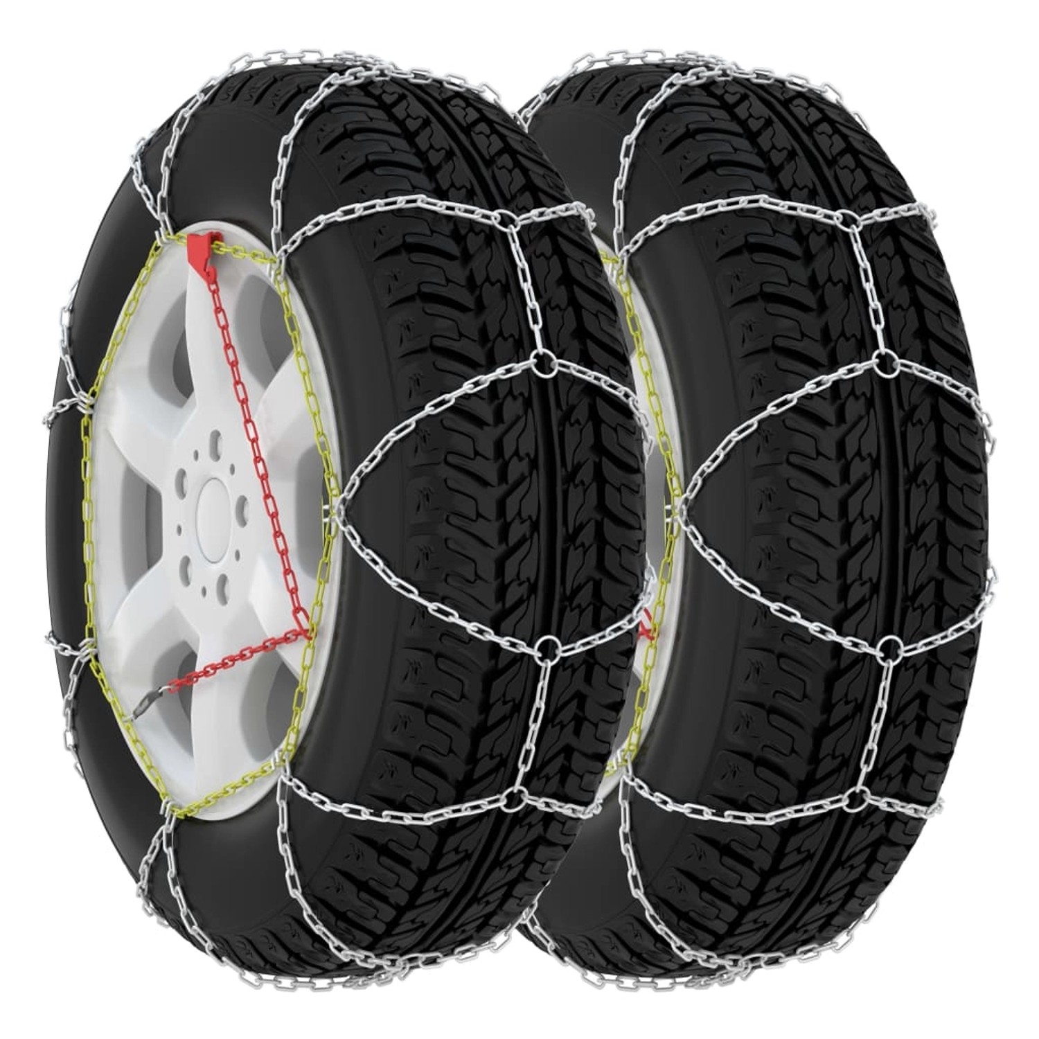 vidaXL Schneeketten für Autoreifen 2 Stk 9 mm KN80 601305