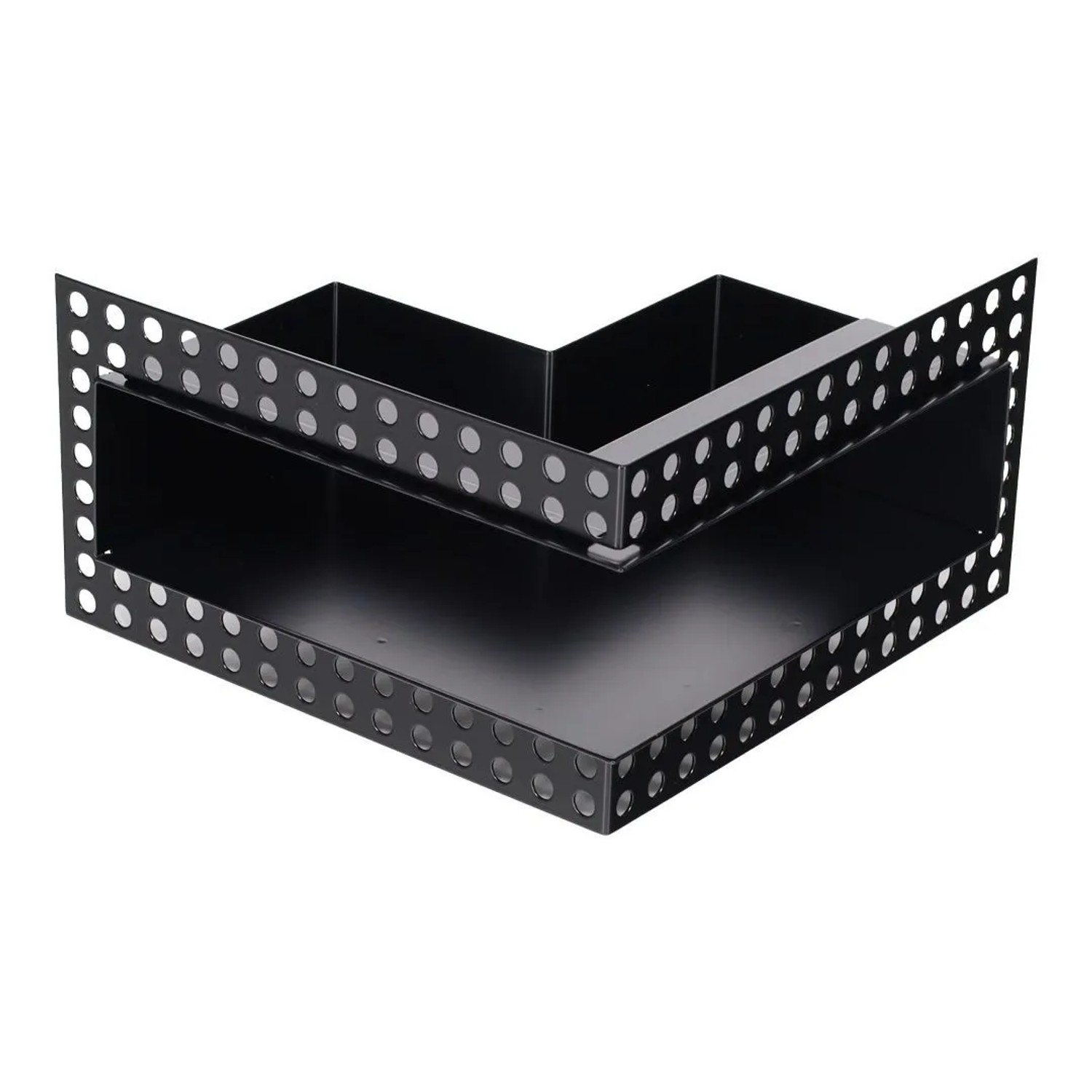 Subtiel Luftleiste Open Air DOT Ecke 20 cm Schwarz