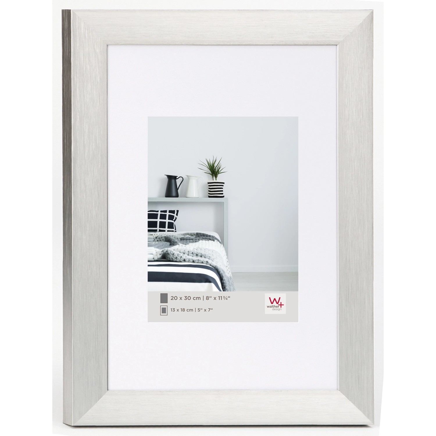 walther design Aluline Aluminium Bilderrahmen 50x70 cm Silber günstig online kaufen