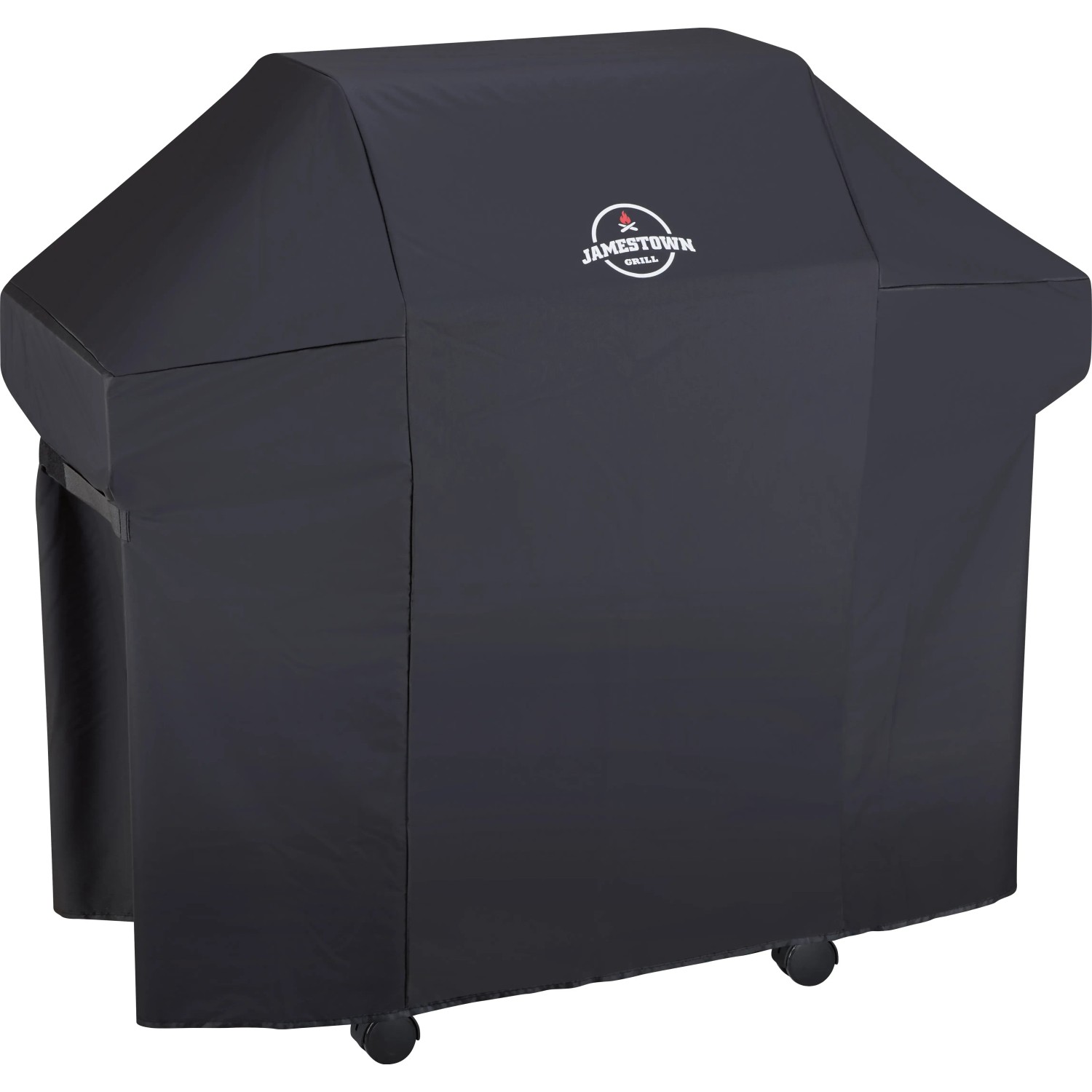 Schwarze Jamestown Wetterschutzhülle für Kane 3 Brenner Gasgrill.