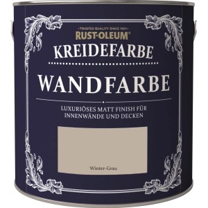 Dose Rust-Oleum Kreidefarbe Wandfarbe Winter-Grau, mattes Finish für Innenwände.