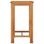 vidaXL Gartenbar-Set, Akazienholz Bartisch und Barhocker aus Rattan, schwarz.