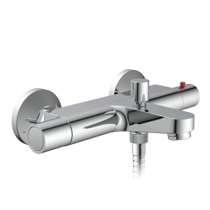 Schütte Thermostat Wannenarmatur Vico Chrom, Aufputz-Wannenbatterie mit Thermostat, verchromt.