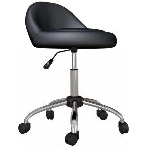 HOMCOM Höhenverstellbarer Arbeitshocker 63-83 cm mit Rädern