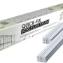 Quick Fix Verlegesystem für 10 Glassteine 19x19x8 cm, bestehend aus Profilen und Kleber.