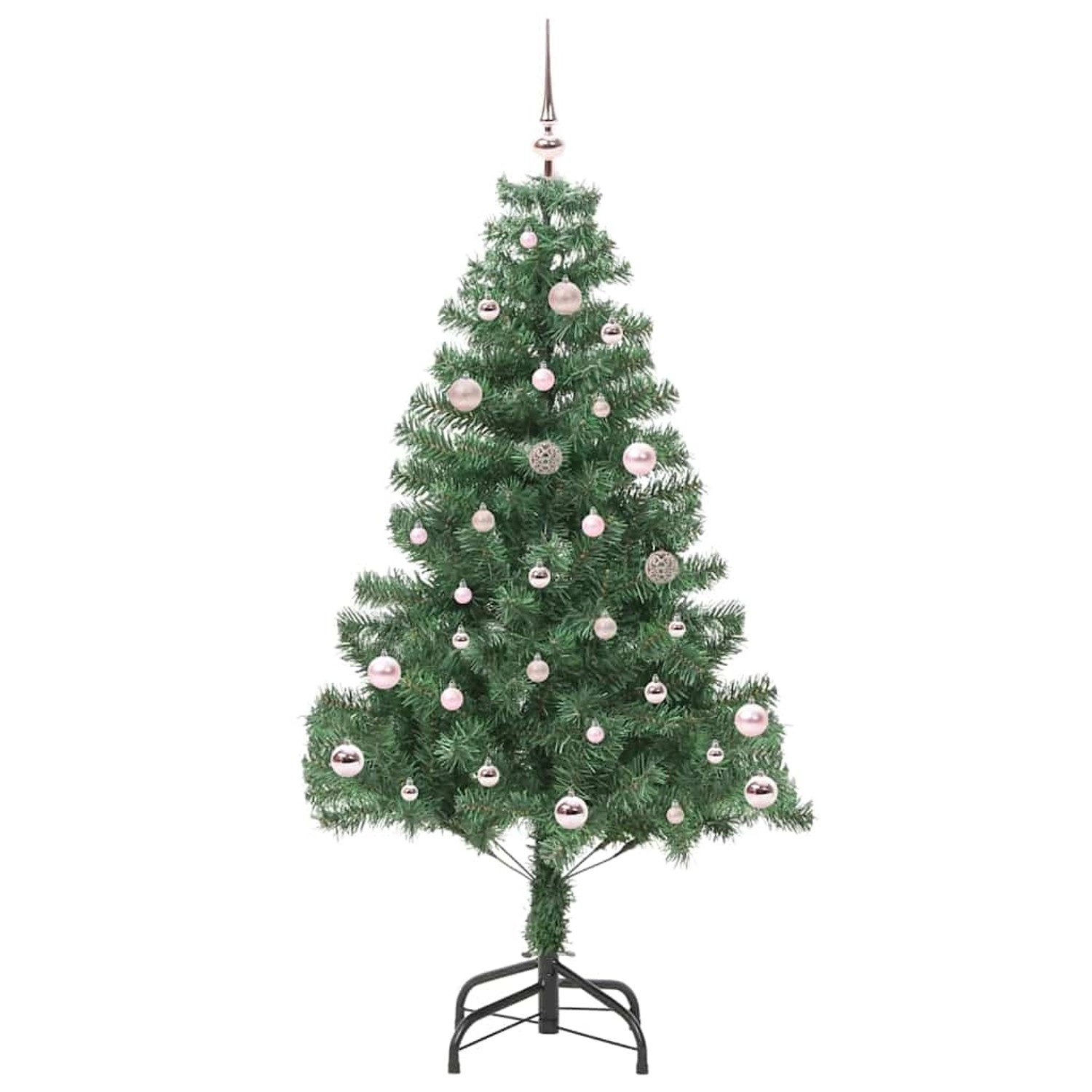 vidaXL Weihnachtsbaum mit 150 LEDs mit Ständer Grün 150 cm PVC 3396369
