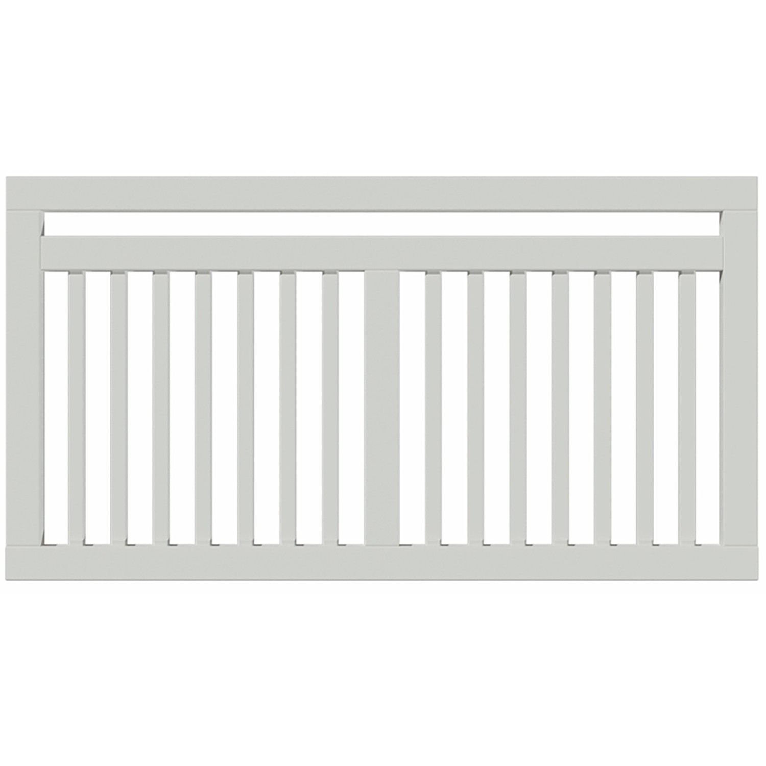 Vorgartenzaun Linea Nadelholz Weiß 150 cm x 80 cm günstig online kaufen