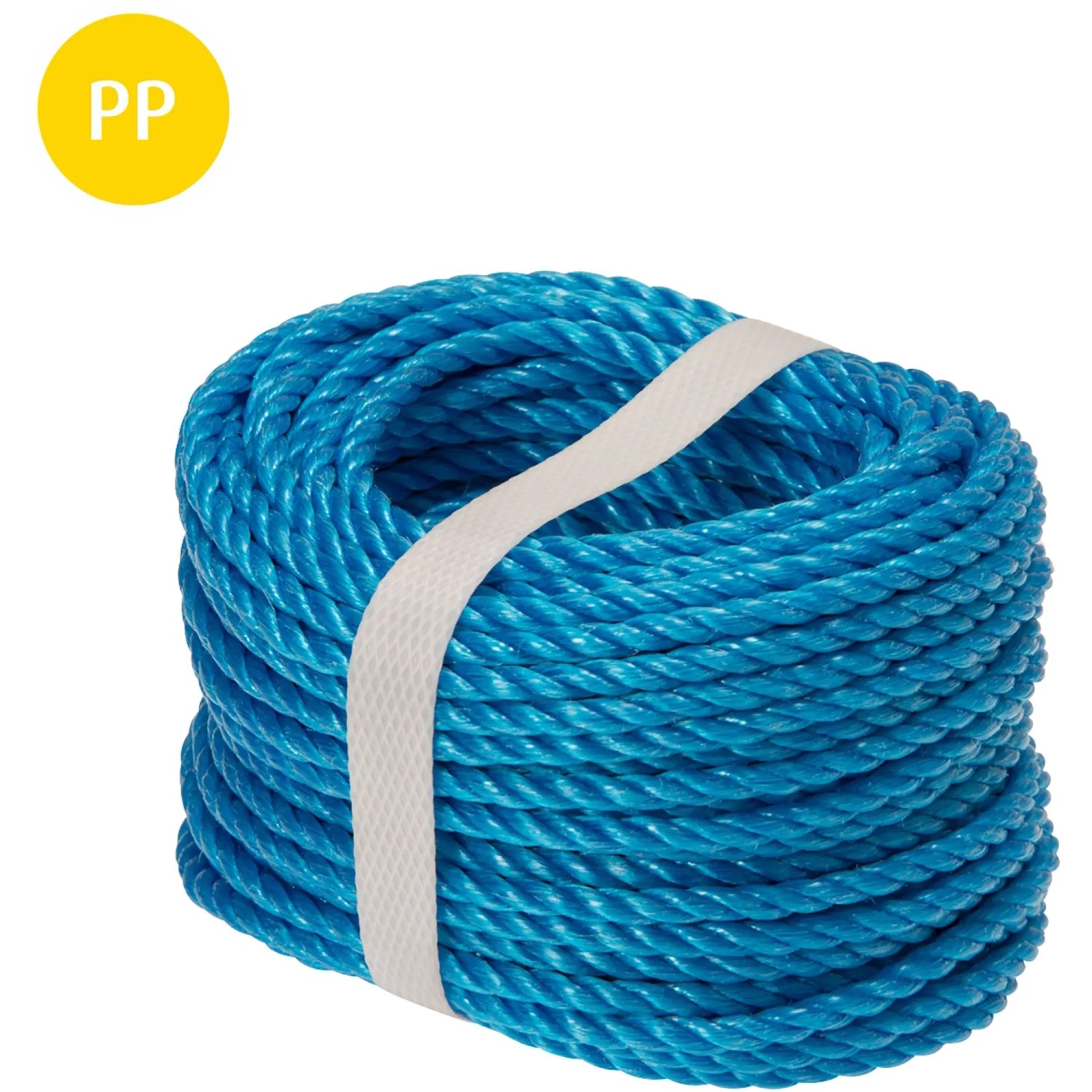 Conacord Seil Polypropylen-Split Gedreht Ø 4 mm Länge 20 m Blau