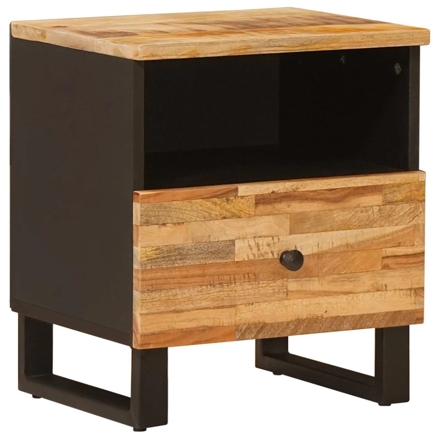 vidaXL Bettkasten Braun 40 x 33 x 46 cm Massivholz Mango 4018302