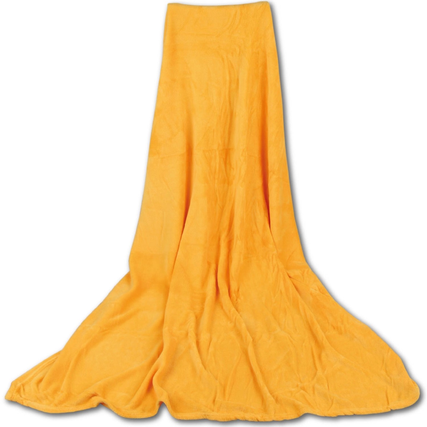 Bestgoodies Mikrofaser Decke Hellorange Marigold 70 x 100 cm günstig online kaufen