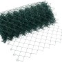 Grüner 4-Eck-Maschendraht, 0,8 m hoch, 25 m lang, aufgerollt.