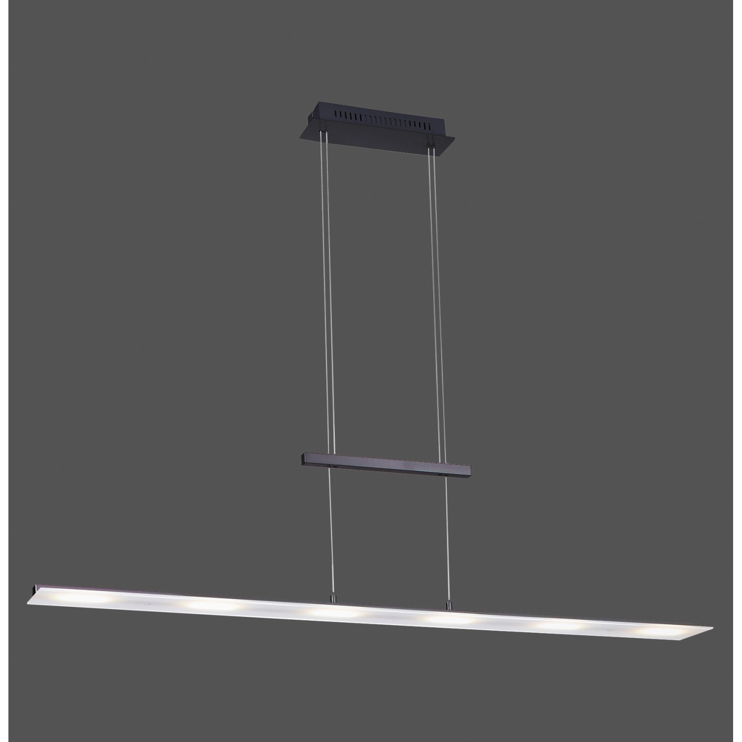 Just Light. LED-Pendelleuchte Nele Anthrazit  130 x 12 cm