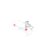 Silberne Wiltec Airbrush Pistole Typ 136T Double Action mit Düsen (0,2-0,5mm) und Zubehör für Sprühgeräte.