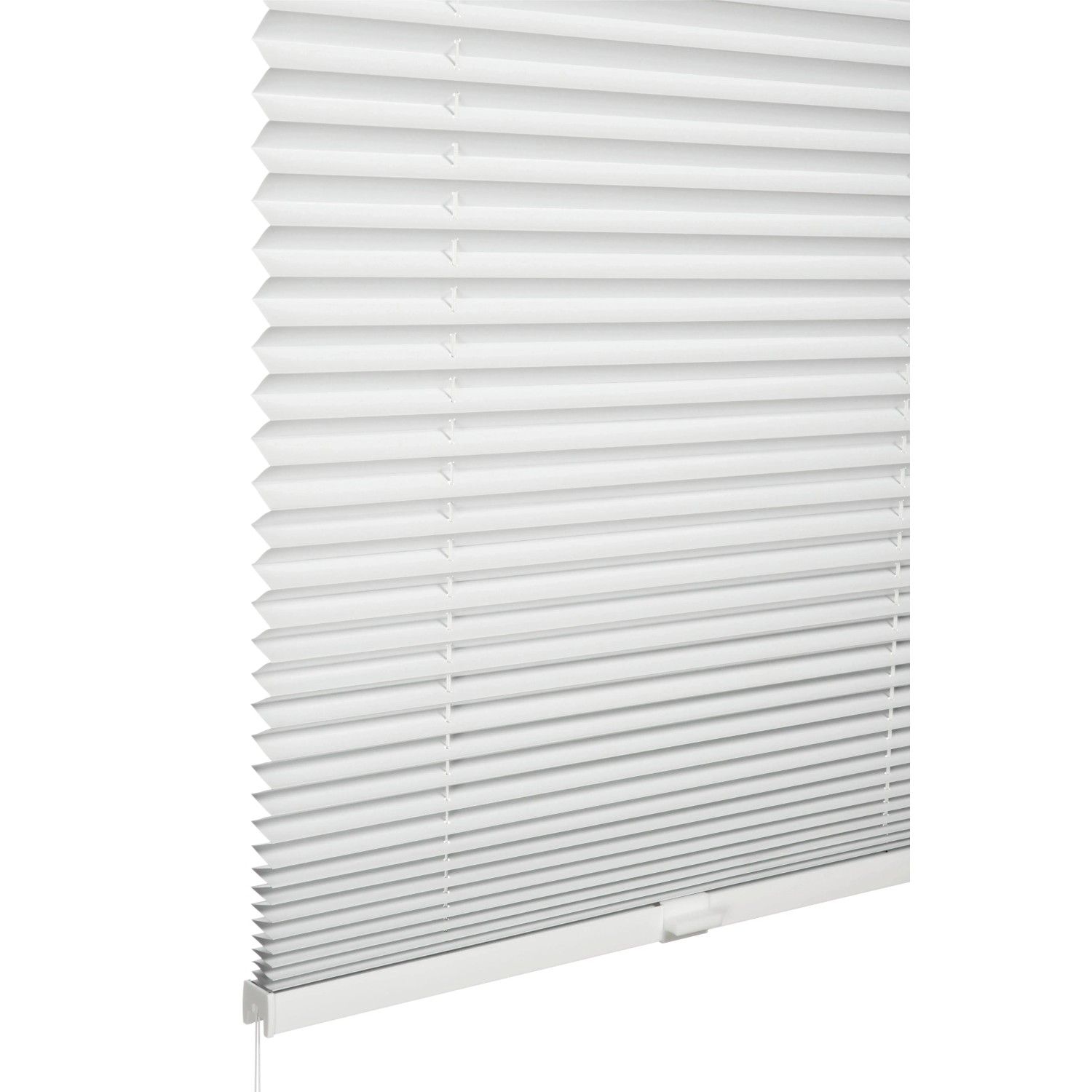 Weißes Schöner Wohnen Thermo-Plissee Ella, 90x130 cm, für Fenster, Detailansicht.