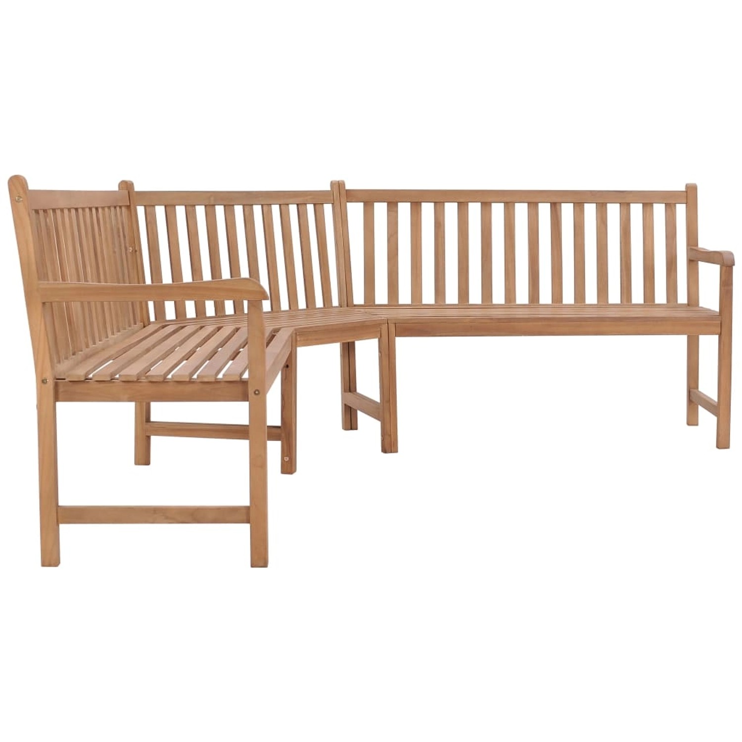 VidaXL Garten-Eckbank 185x185x90 cm Massivholz Teak