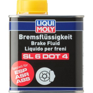Liqui Moly Bremsflüssigkeit SL6 DOT4 500ml im Kanister mit gelbem Deckel.