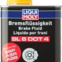 Liqui Moly Bremsflüssigkeit SL6 DOT4 500ml im Kanister mit gelbem Deckel.