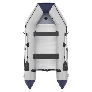 ArtSport Schlauchboot Paddelboot Grau mit Aluboden 3,80m