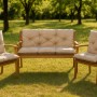 Setgarden Light Outdoor Kissen Bankauflage 100x50x40cm Kissen Für 2-Sitzer Bänke 1tlg Beige_7