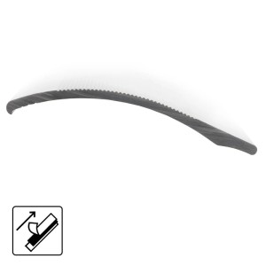 KARAT Anpassungsprofil, selbstklebend, Silber, für Höhenausgleich bis 11mm, 3,8x100cm.