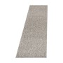Beiger Ayyildiz Kurzflorteppich Nizza, 80x250 cm. Schlichter Kurzflor-Teppich mit meliertem Design.