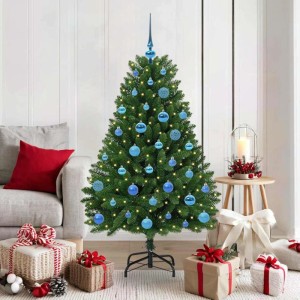 vidaXL Künstlicher Weihnachtsbaum Grün 150 cm PVC und Metall 3395683