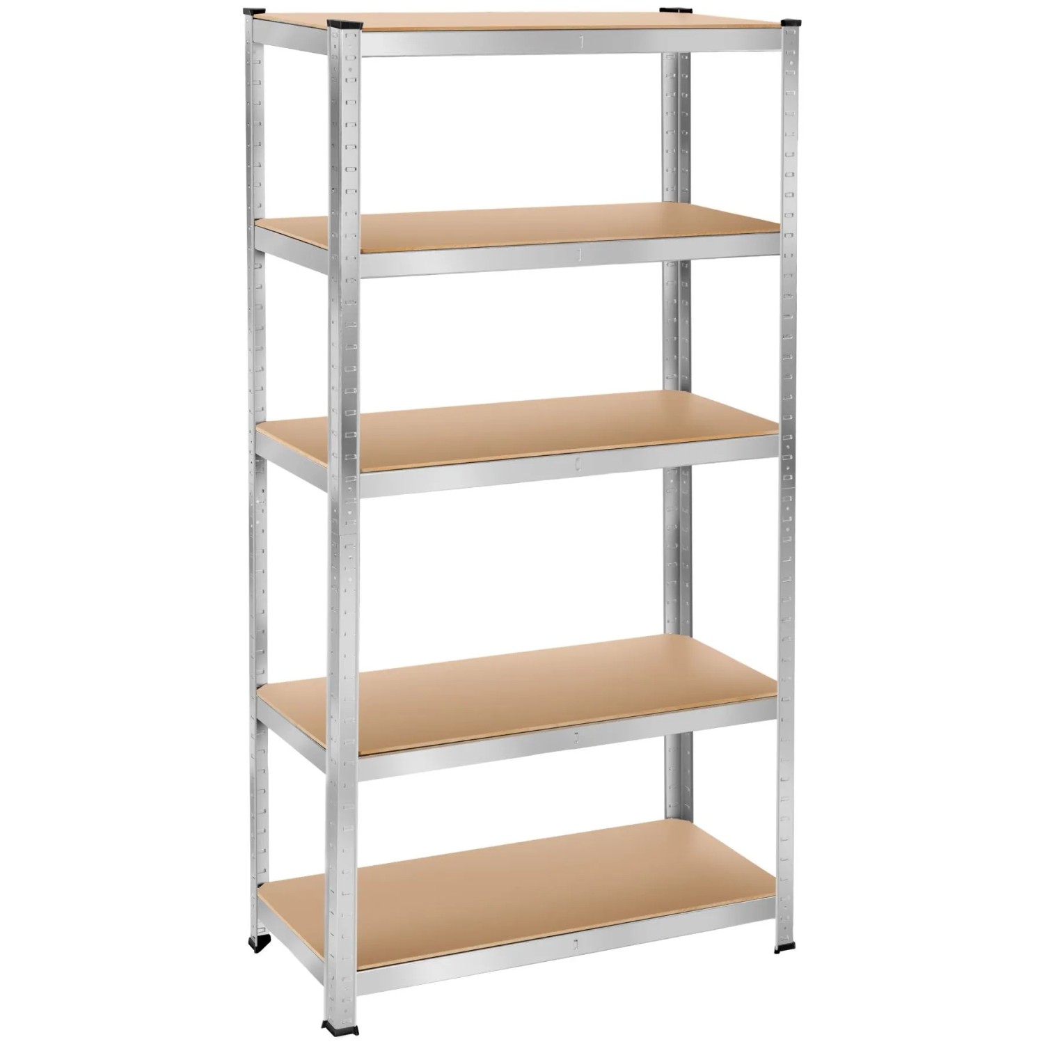 Tectake Schwerlastregal   In Verschiedenen Ausführungen Verzinktes Stahlgestell 180 x 90 x 40 cm  1250 kg 90 x 40 x 180 cm Silber