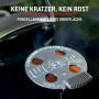 Detailaufnahme: Lüftungsschieber des schwarzen Weber Holzkohlegrills Performer 57 cm.
