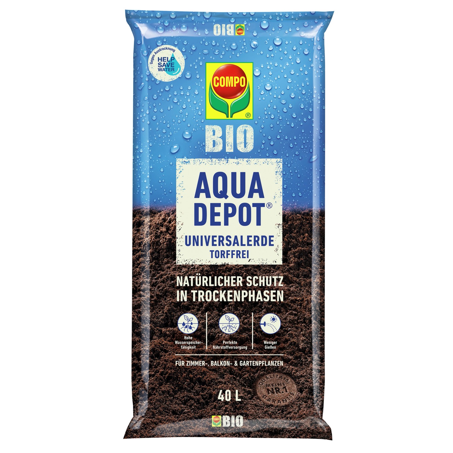 Compo Aqua Depot Universalerde Torffrei 40 l