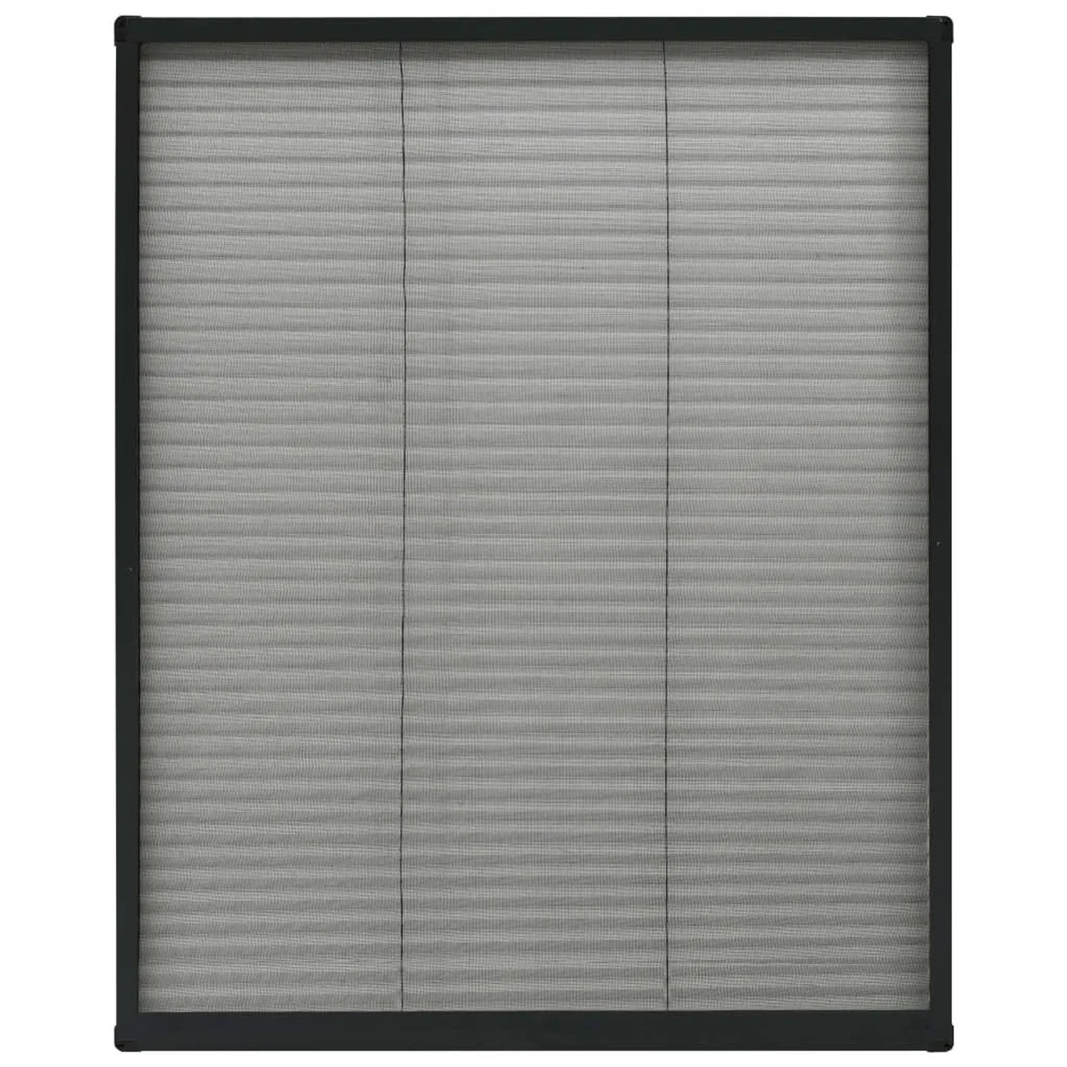 vidaXL Insektenschutz-Plissee für Fenster Aluminium Anthrazit 80x100cm 148664