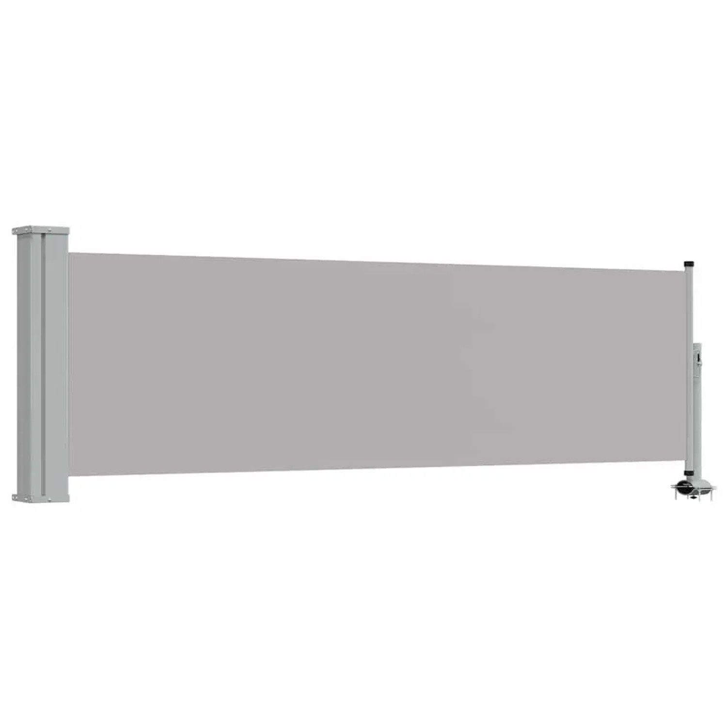 vidaXL Ausziehbare Seitenmarkise 80×300 cm Grau 48360